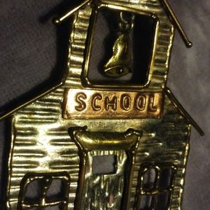 School House Brooch Pin
